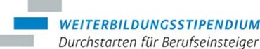 Logo Weiterbildungsstipendium "Durchstarten für Berufseinsteiger"